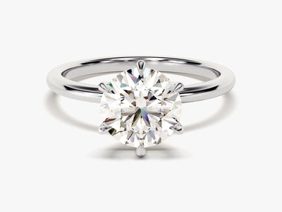 2.0CT Round Brilliant Cut Solitaire Diamond Moissanite Engagement Ring