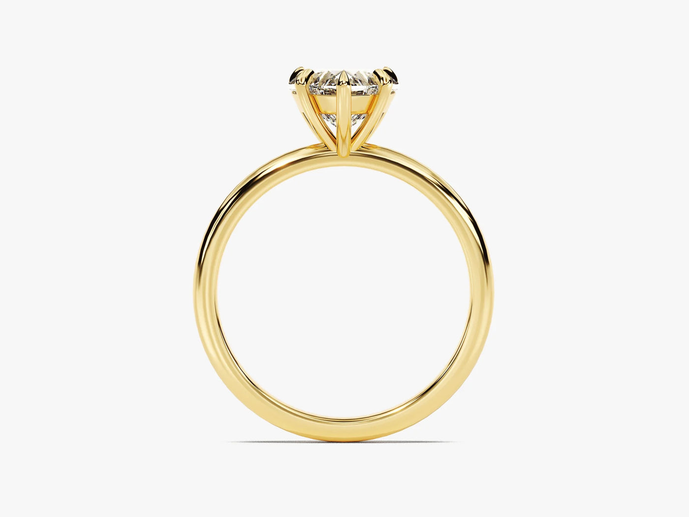 1.50CT Heart Cut Solitaire Diamond Moissanite Engagement Ring