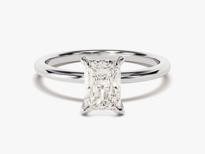 1.0CT Radiant Cut Solitaire Diamond Moissanite Engagement Ring