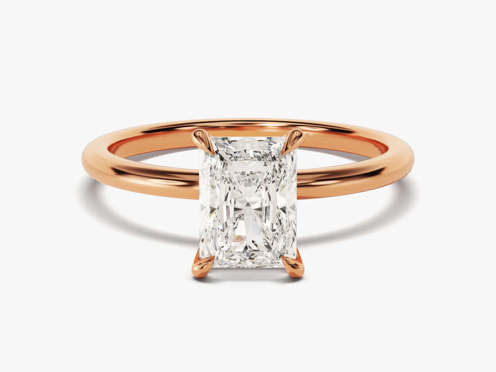 1.50CT Radiant Cut Solitaire Diamond Moissanite Engagement Ring