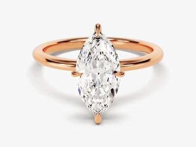 2.0CT Marquise Diamond Solitaire Moissanite Engagement Ring