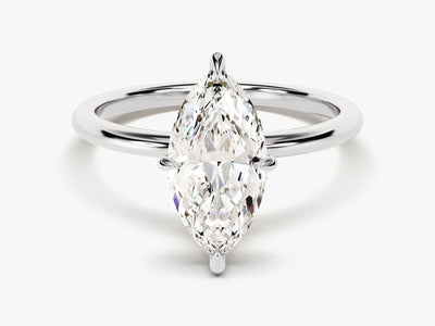 2.0CT Marquise Diamond Solitaire Moissanite Engagement Ring