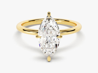 2.0CT Marquise Diamond Solitaire Moissanite Engagement Ring
