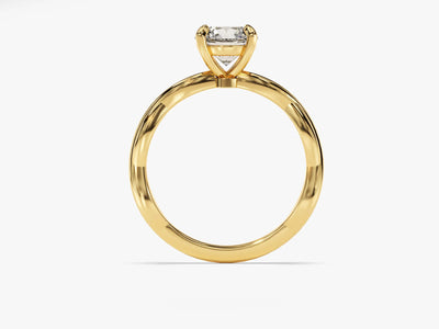 1.0CT Round Brilliant Diamond Solitaire Moissanite Engagement Ring