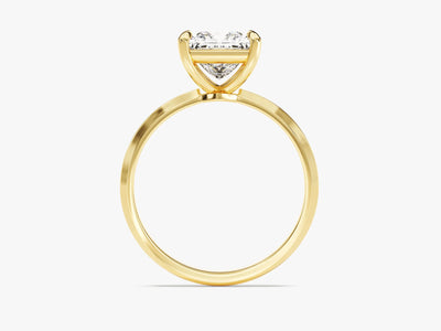 1.50CT Princess Diamond Knife Edge Solitaire Moissanite Engagement Ring