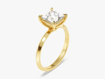 1.50CT Princess Diamond Knife Edge Solitaire Moissanite Engagement Ring