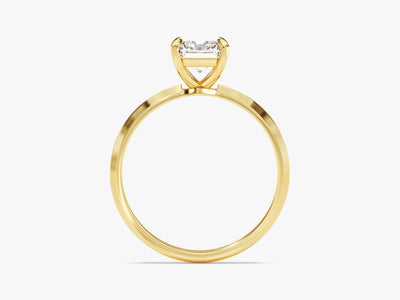 1.50CT Radiant Diamond Knife Edge Solitaire Moissanite Engagement Ring