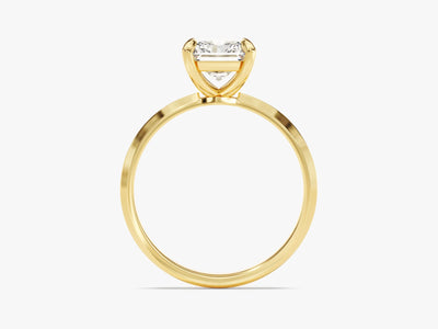 2.0CT Radiant Diamond Kinfe Edge Solitaire Moissanite Engagement Ring