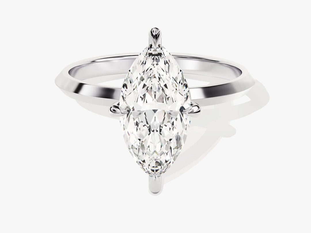 1.0CT Oval Diamond Bezel Setting Solitaire Moissanite Engagement Ring