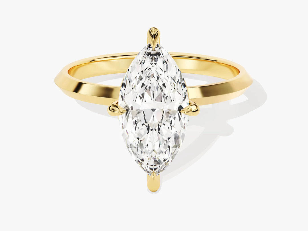 1.0CT Oval Diamond Bezel Setting Solitaire Moissanite Engagement Ring