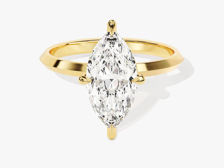 1.0CT Oval Diamond Bezel Setting Solitaire Moissanite Engagement Ring
