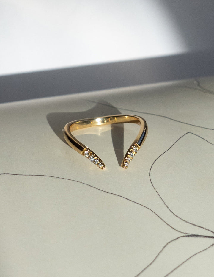 0.20 TCW Round Lab Grown Diamond Open Pave Wedding Band