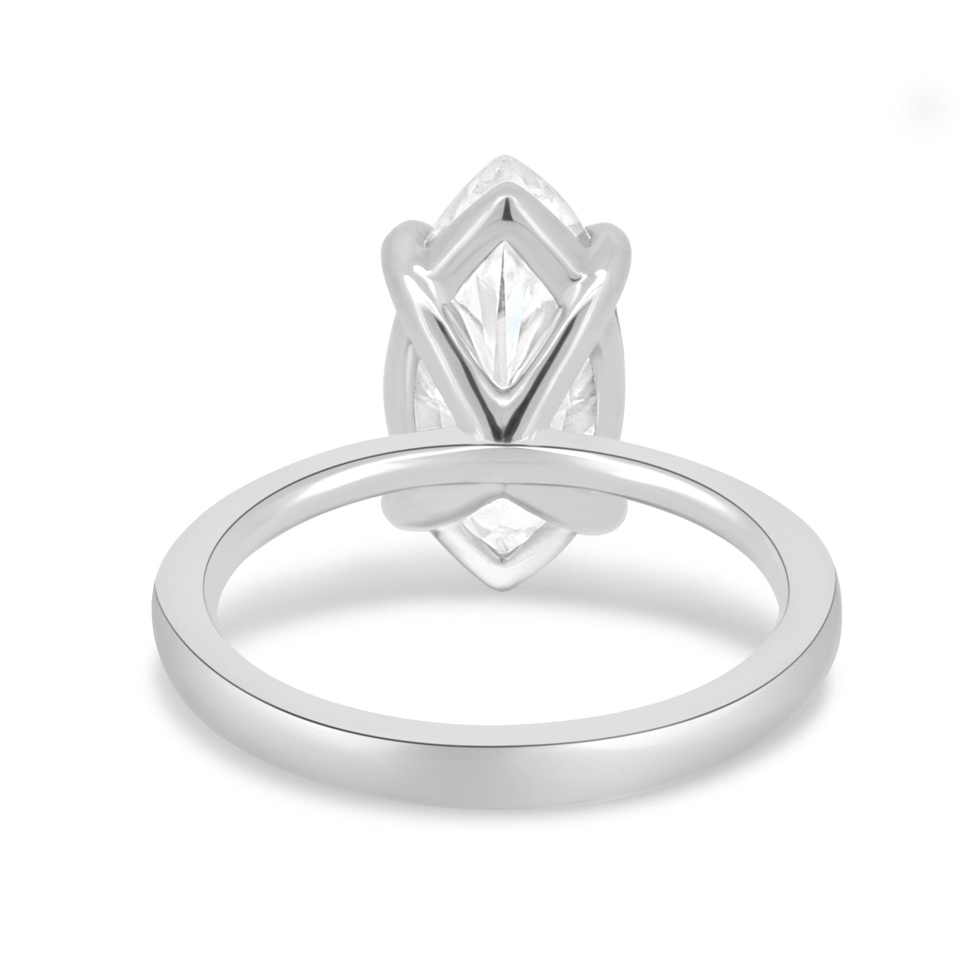 1.50-3.50 CT Marquise Cut Solitaire Lab Grown Diamond Engagement Ring