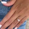 1.0 CT Round Cut Moissanite Diamond Twig Engagement Ring