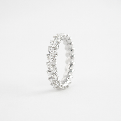 marquise-cut-full-eternity-moissanite-wedding-band