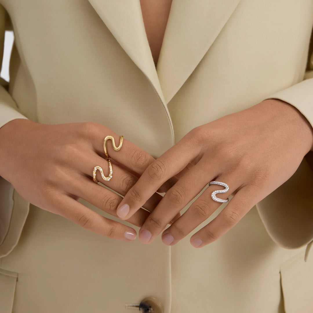 0.75 TCW Round Cut Cluster Diamond Unique Engagement Ring