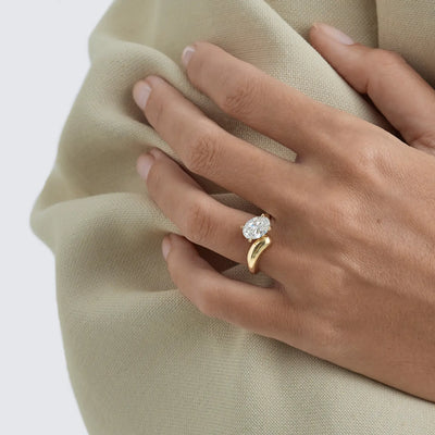 1.50CT Round Cut Unique Solitaire Moissanite Engagement Ring