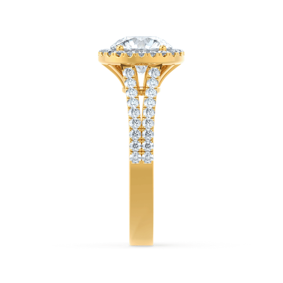 round-shaped-moissanite-halo-split-shank-style-engagement-ring