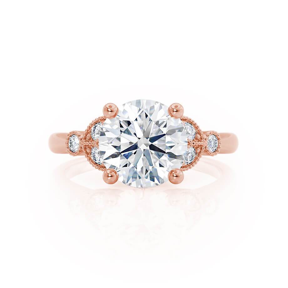 round-shaped-moissanite-cluster-style-engagement-ring-2