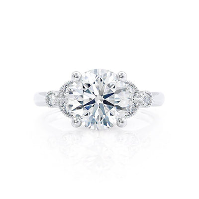 round-shaped-moissanite-cluster-style-engagement-ring