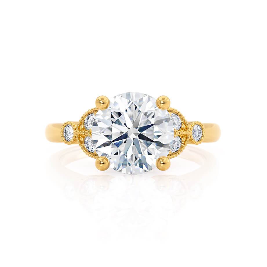 round-shaped-moissanite-cluster-style-engagement-ring