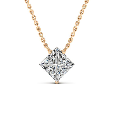 Princess Cut Colleen Diamond Moissanite Necklace For Women