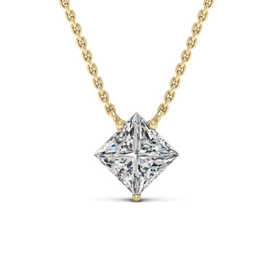 Princess Cut Colleen Diamond Moissanite Necklace For Women