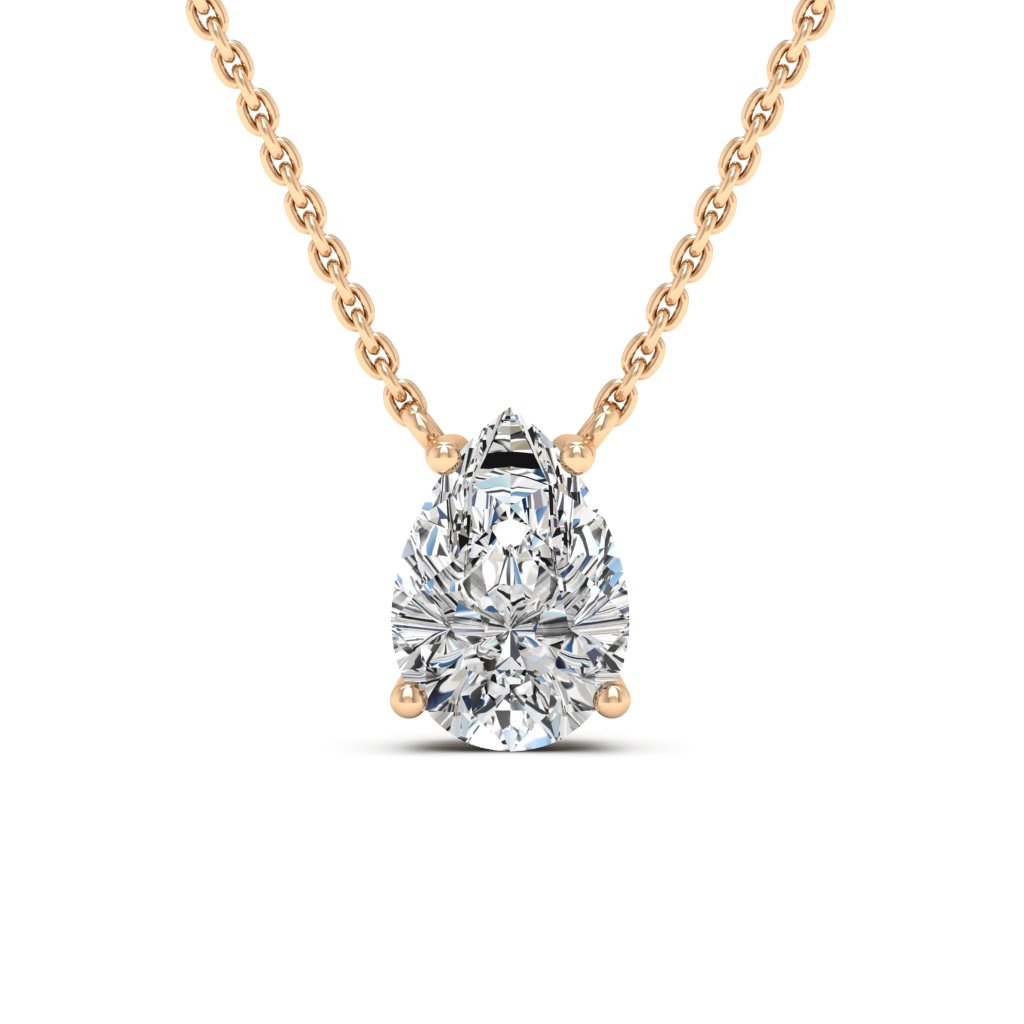 Pear Cut Diamond Moissanite Colleen Necklace For Women