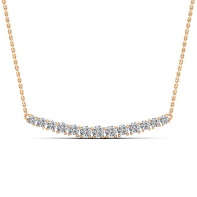 0.82ct Round Cut Diamond Moissanite Anadriel Necklace