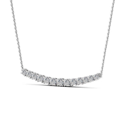 0.82ct Round Cut Diamond Moissanite Anadriel Necklace