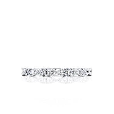 round-shaped-moissanite-milgrain-style-wedding-band-3