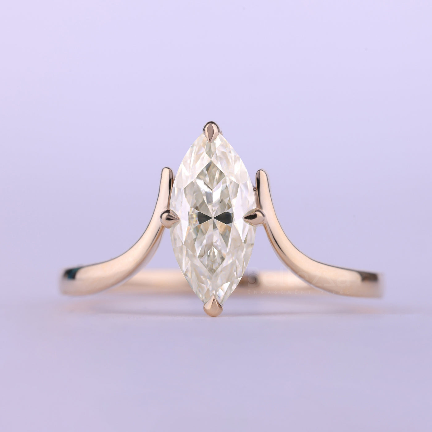 1.50CT Marquise Cut Diamond Unqiue Solitaire Engagement Ring