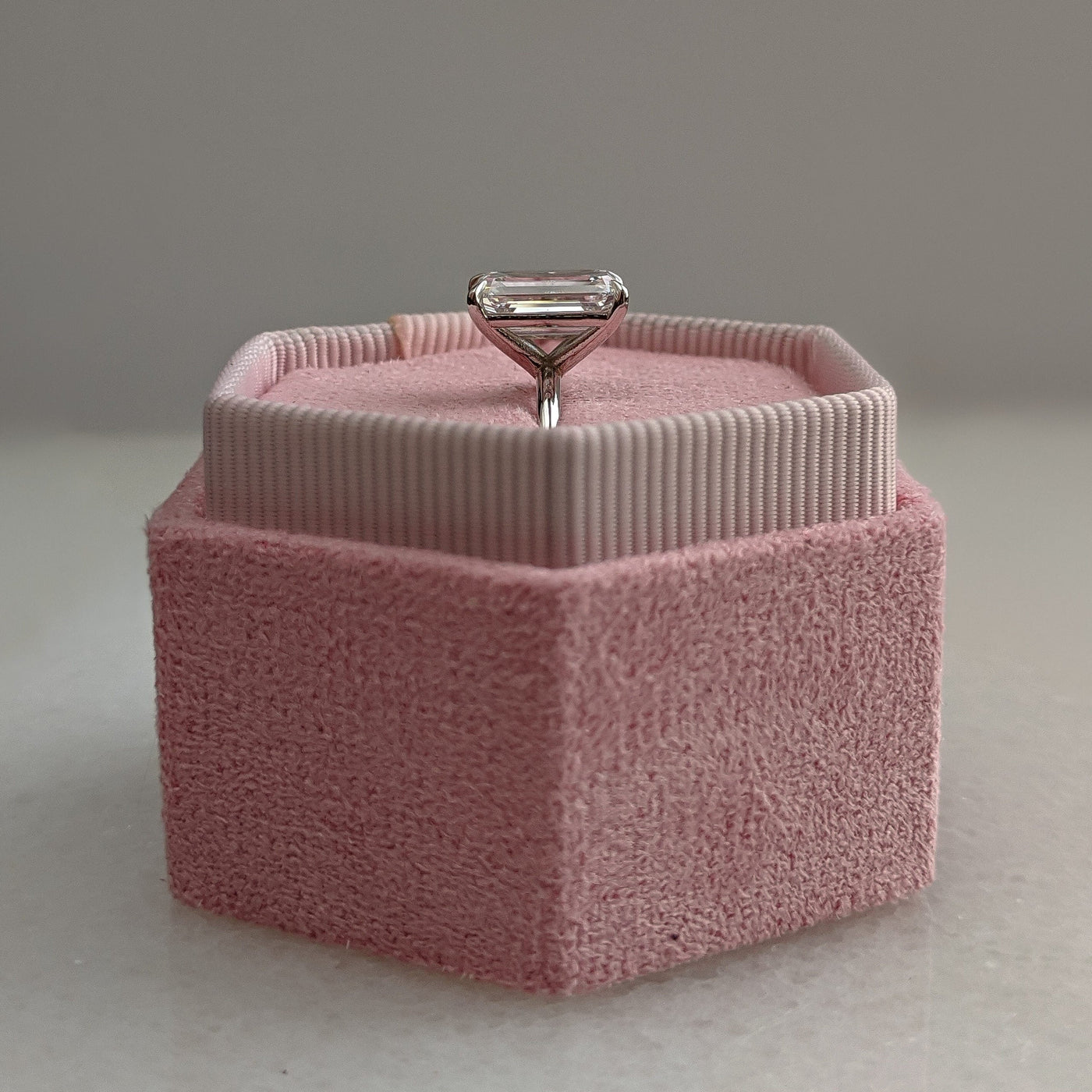 1.50-3.50 CT Emerald Diamond Solitaire Engagement Ring