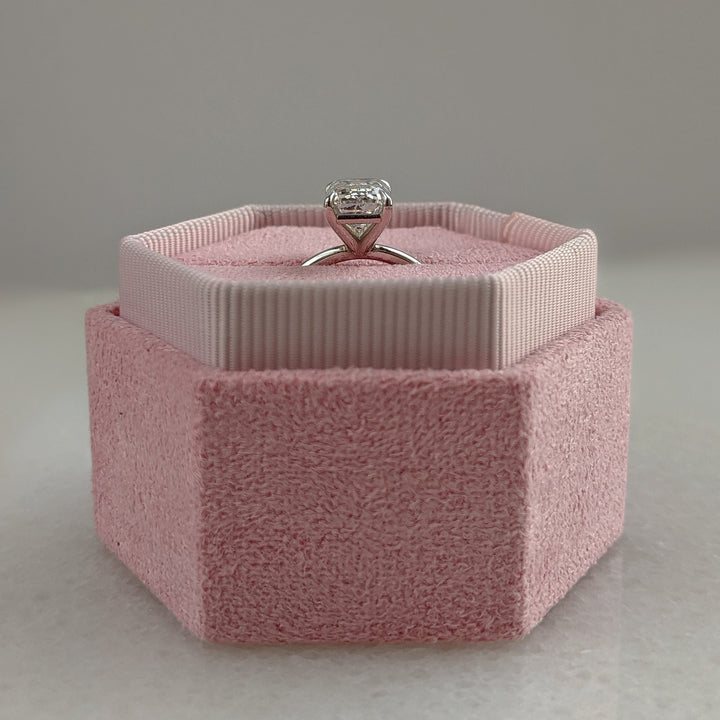 1.50-3.50 CT Emerald Diamond Solitaire Engagement Ring