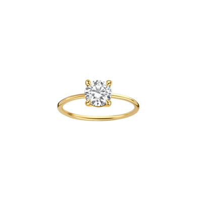 1.30CT Round Cut Solitaire Moissanite Engagement Ring