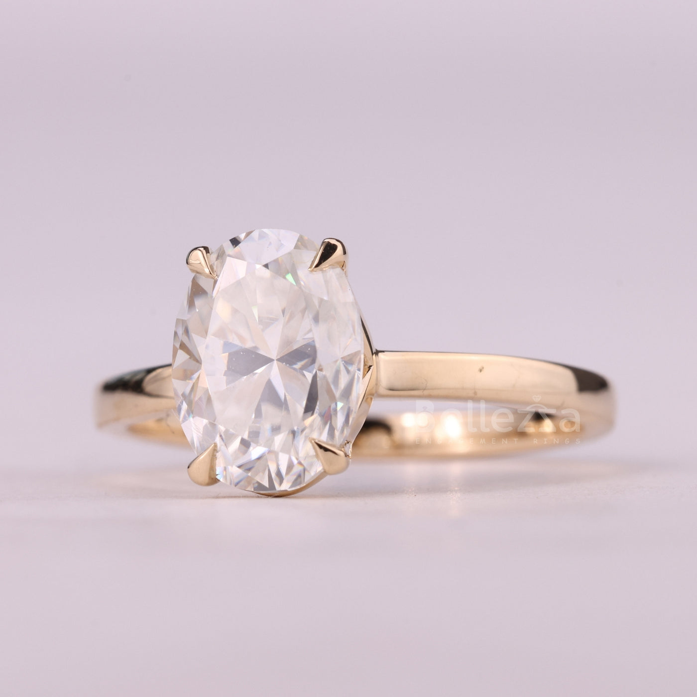 1.50CT Oval Cut Solitaire Moissanite Engagement Ring