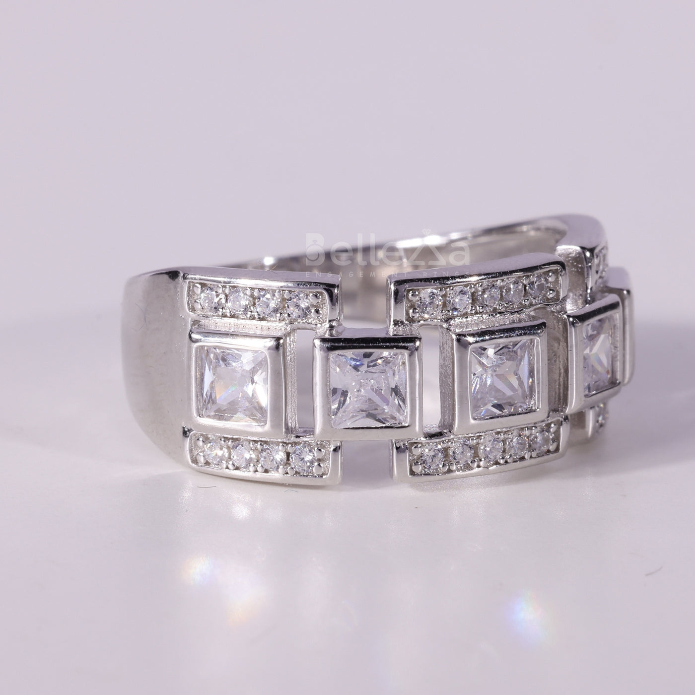 Princess Cut Diamond Unique Wedding Ring For Her