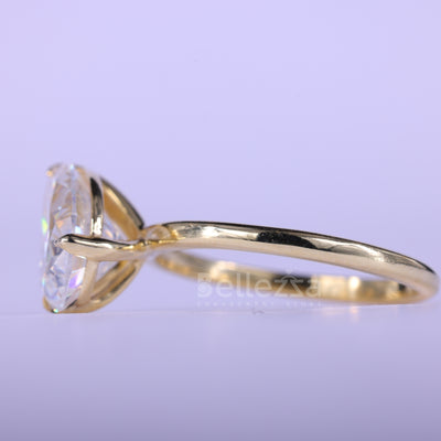 2.50CTW Pear Cut Alternative Diamond Two Stone Engagement Ring