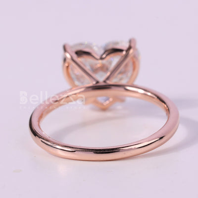 1.50CT Heart Cut Solitaire Moissanite Engagement Ring