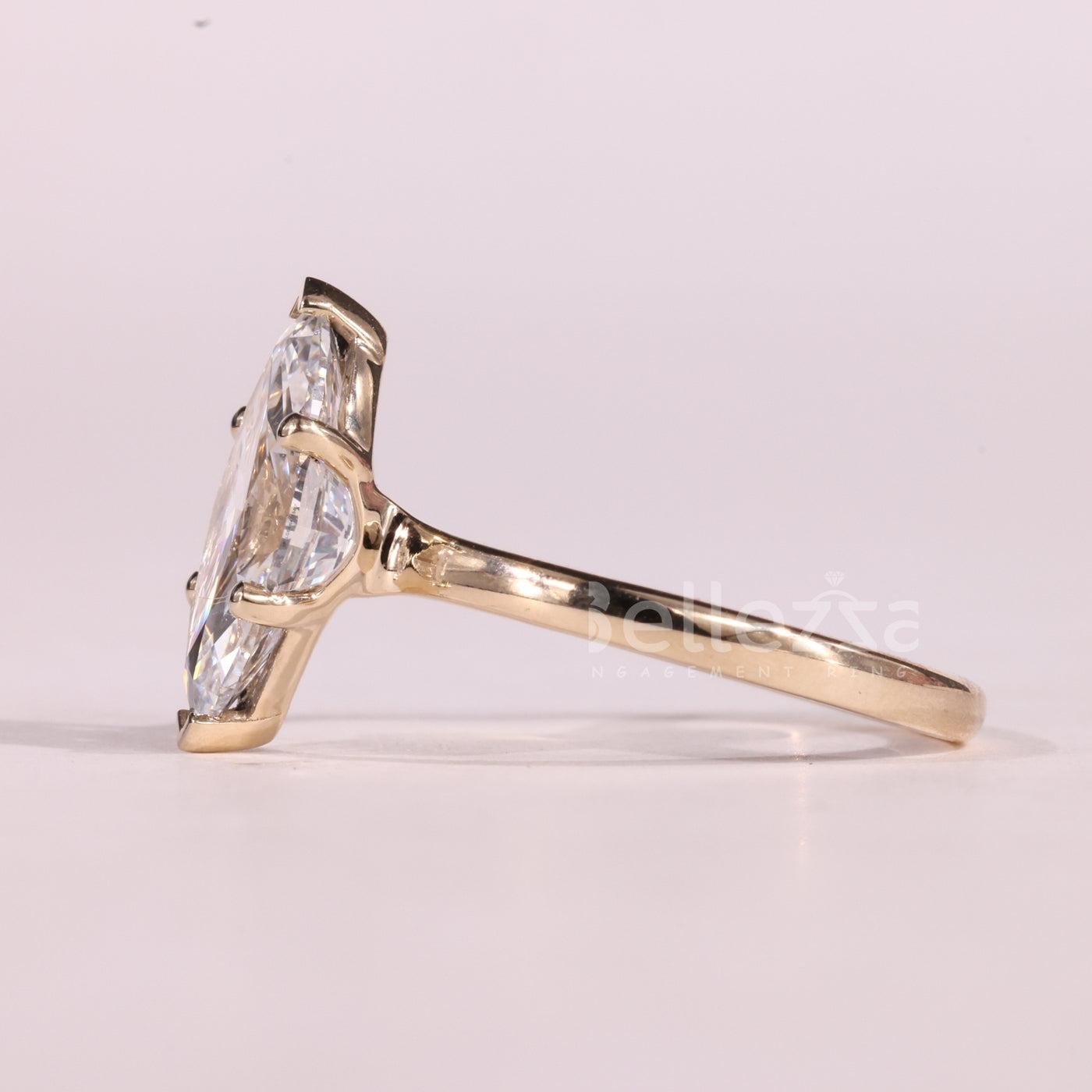 1.50CT Marquise Cut Solitaire Moissanite Engagement Ring