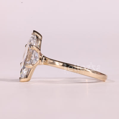 1.50CT Marquise Cut Solitaire Moissanite Engagement Ring