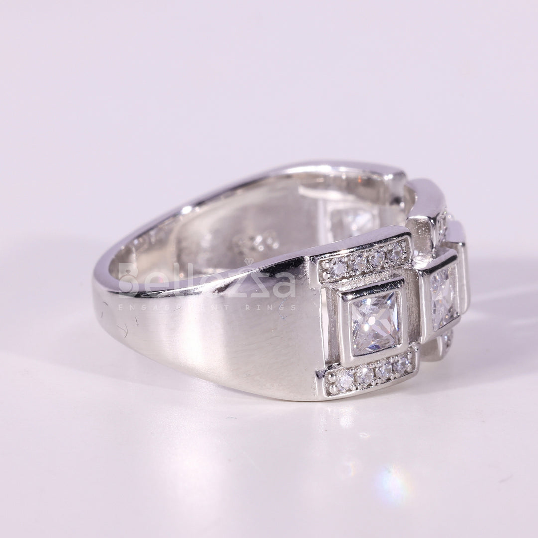Princess Cut Diamond Unique Wedding Ring For Her