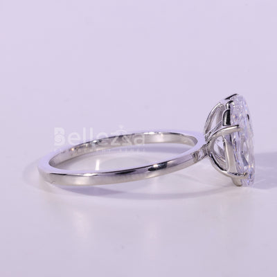 2.0CTW Pear & Marquise Cut Diamond Moissanite Toi Et Moi Engagement Ring