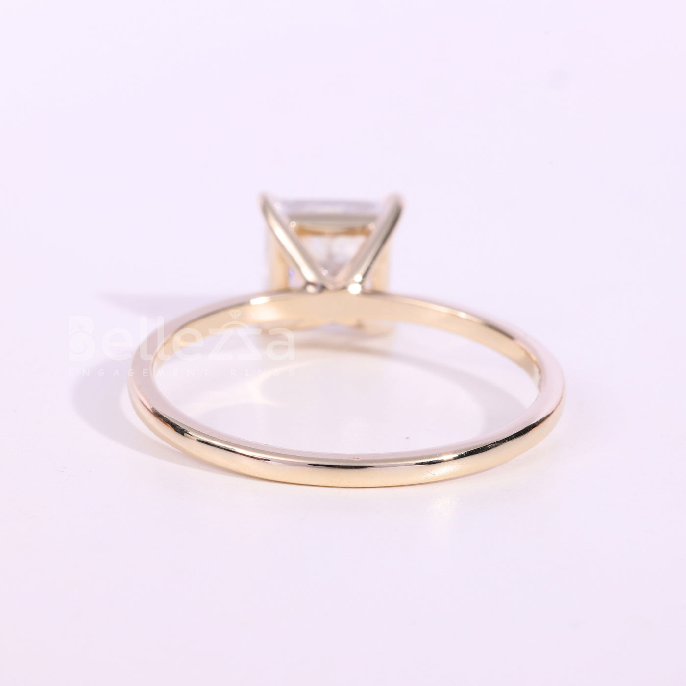 1.0CT Princess Cut Diamond Solitaire Engagement Ring