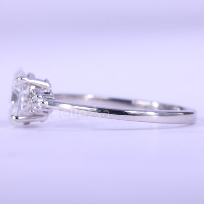 1.50CT Oval Cut Cluster Diamond Moissanite Engagement Ring