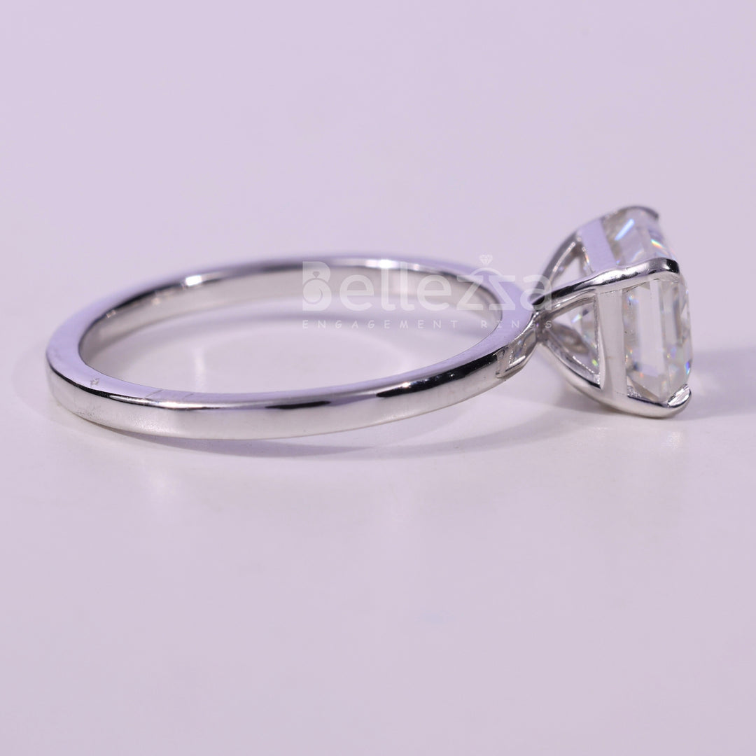 1.50CT East-West Emerald Cut Diamond Solitaire Engagement Ring