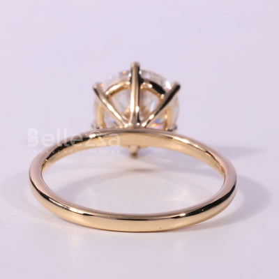 1.50CT Round Brilliant Cut Solitaire Moissanite Engagement Ring