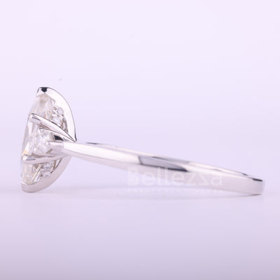 1.50CT Marquise Cut Three Stone Moissanite Engagement Ring