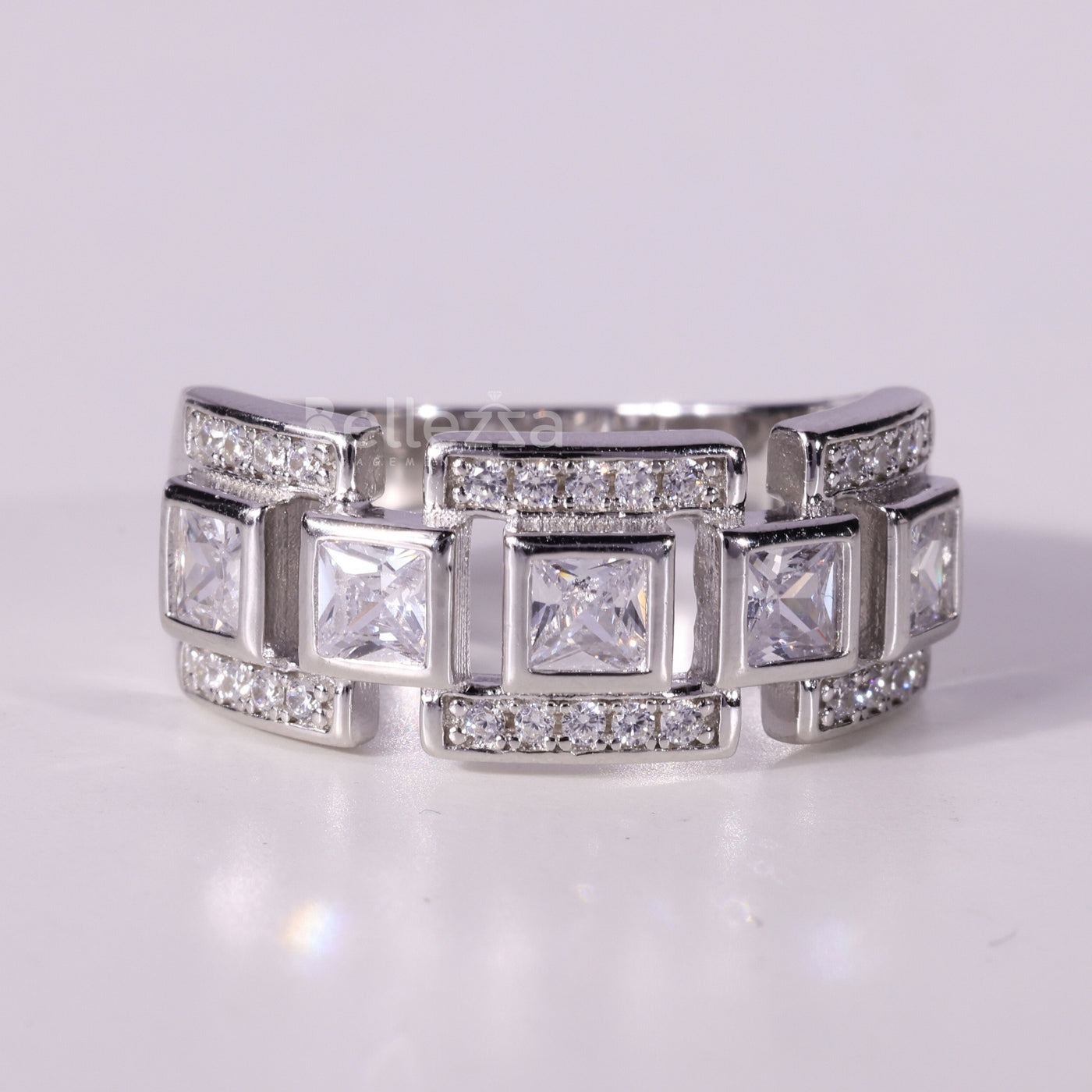 Princess Cut Diamond Unique Wedding Ring For Her