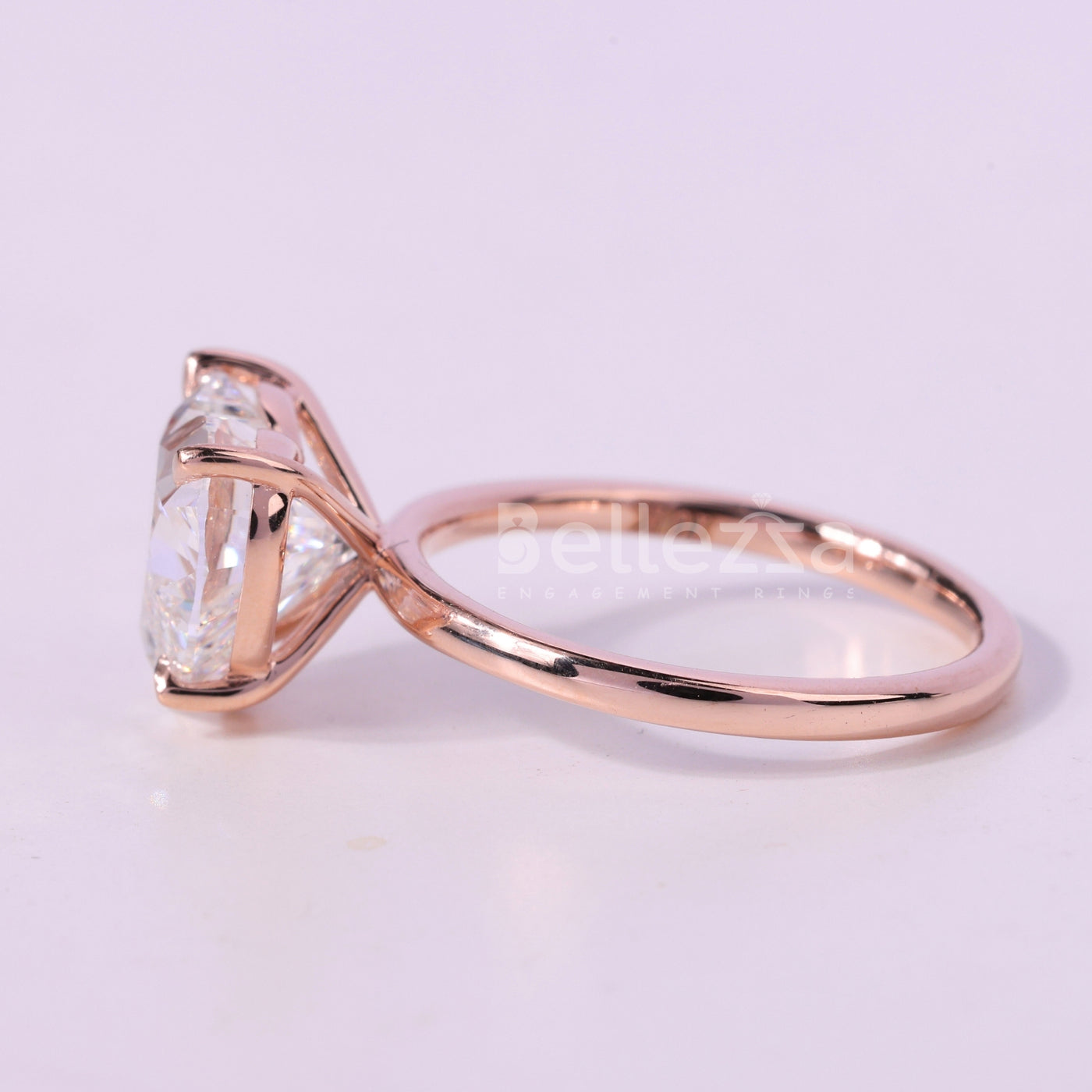 1.50CT Heart Cut Solitaire Moissanite Engagement Ring